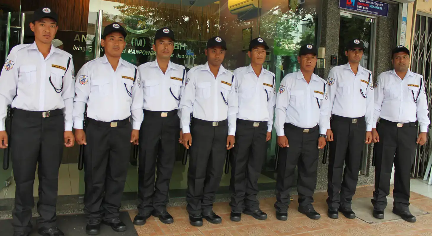 Nepalese Gurkha security guard